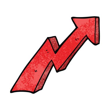 çizgi film doodle iş büyüme ok