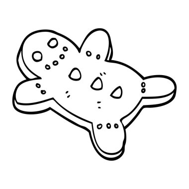 çizim karikatür Noel gingerbread