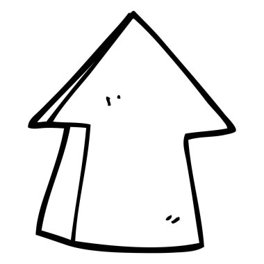 çizim karikatür işaret eden ok