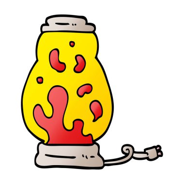 vektör degrade illüstrasyon karikatür lav lambası