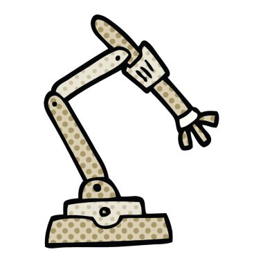 çizgi roman tarzı çizgi film robot el