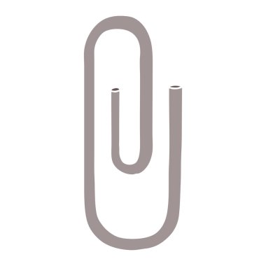 düz renk tarzı çizgi film ataç