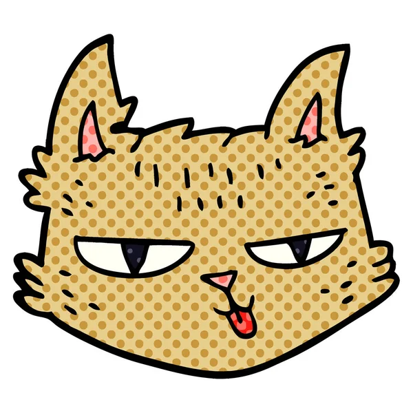 Cartoon Doodle Gelukkige Kat — Stockvector