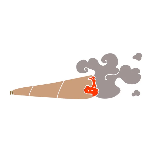 Cartoon Doodle Válcované Cigaret — Stockový vektor