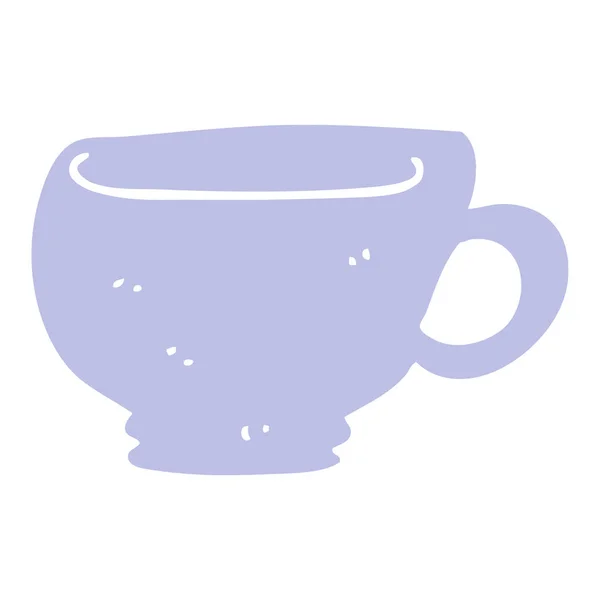 Tasse Doodle Dessin Animé Illustration Vectorielle — Image vectorielle