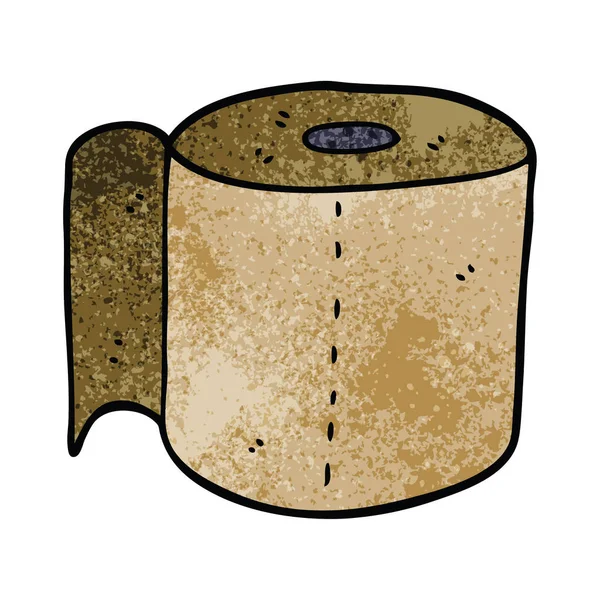 Cartoon Doodle Toilet Roll — Stock Vector