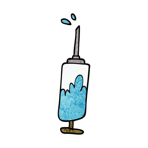 Cartoon Doodle Fluid Injection — Stock Vector
