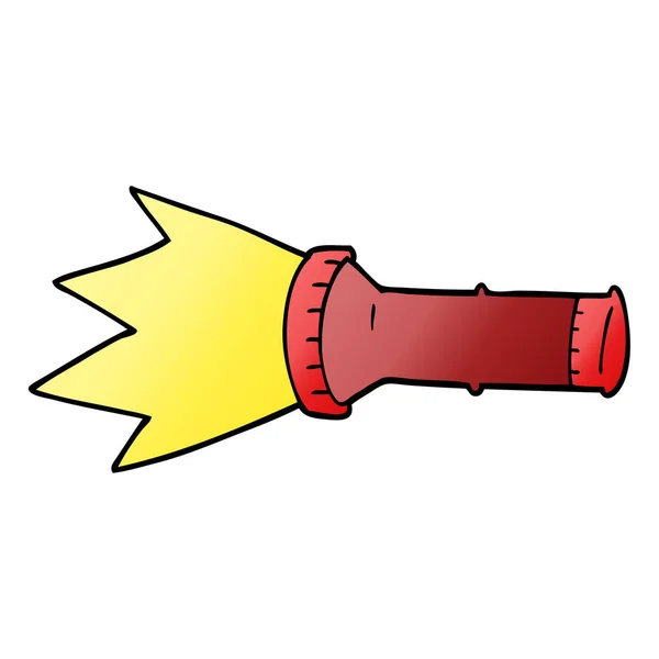 Cartoon Doodle Electric Torch — Stock Vector