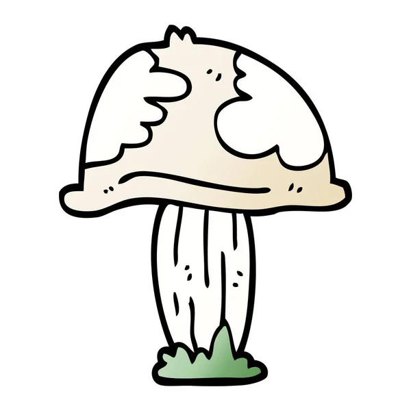 Dessin Animé Doodle Champignon Sauvage — Image vectorielle