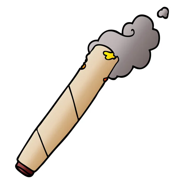 Cartoon Doodle Válcované Cigaret — Stockový vektor