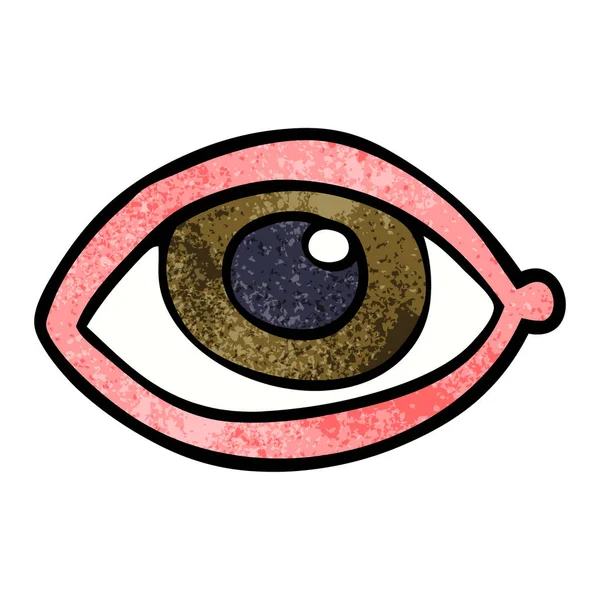 Cartoon Doodle Menselijk Oog — Stockvector