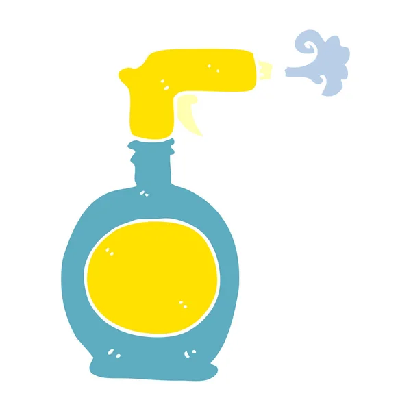 スプレー ボトルのフラット カラー イラスト — ストックベクタ