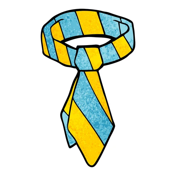 Dibujos Animados Doodle Tie Vector — Vector de stock