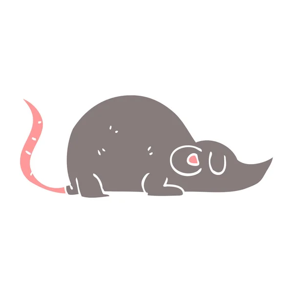 Desenho Animado Doodle Mouse Ilustração Vetorial Colorido —  Vetores de Stock