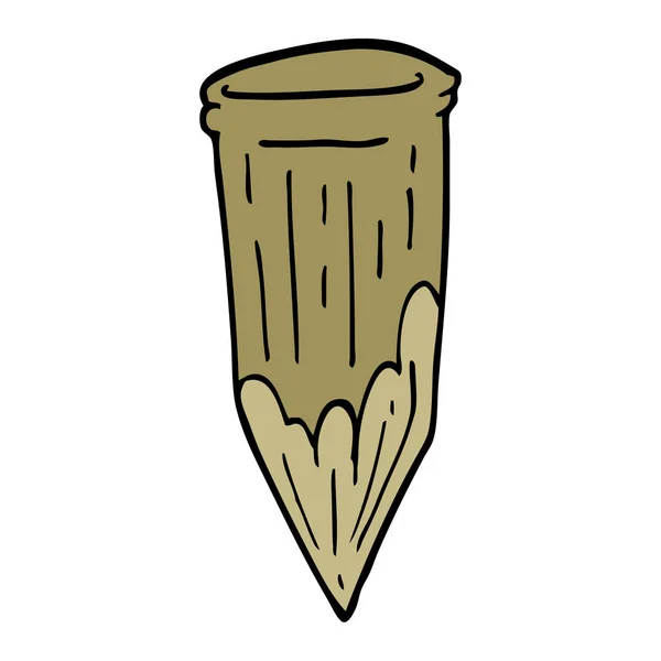 Kreskówka Doodle Drewna Stawka — Wektor stockowy