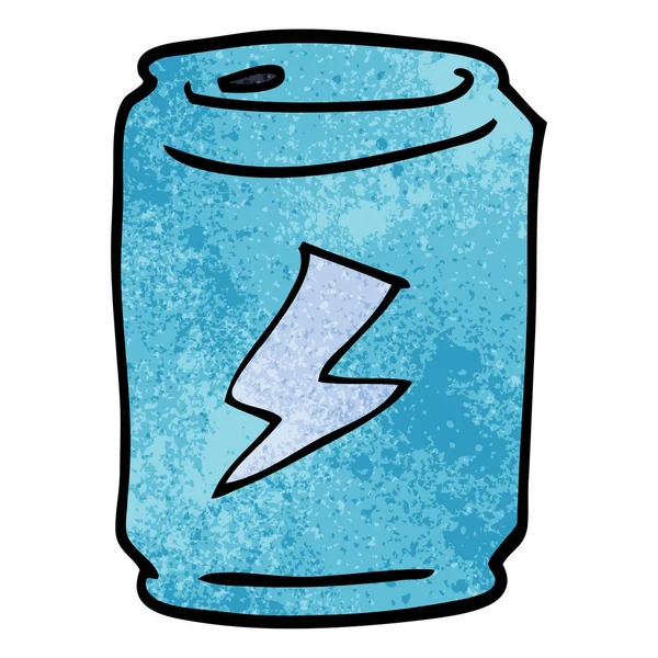 缶の漫画落書き — ストックベクタ