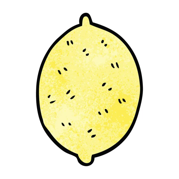 Kreslený Doodle Citron Ovoce — Stockový vektor