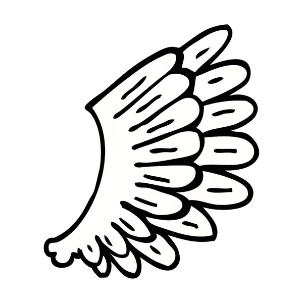 Cartoon Doodle Angel Wings — Stock Vector