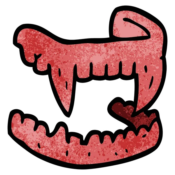 Dentes de vampiro dos desenhos animados imagem vetorial de lineartestpilot©  13572209