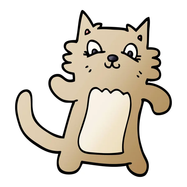动画片涂鸦跳舞的猫 — 图库矢量图片