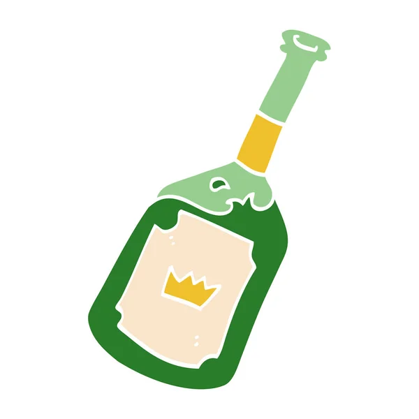 Cartoon Doodle Alcoholische Drank — Stockvector