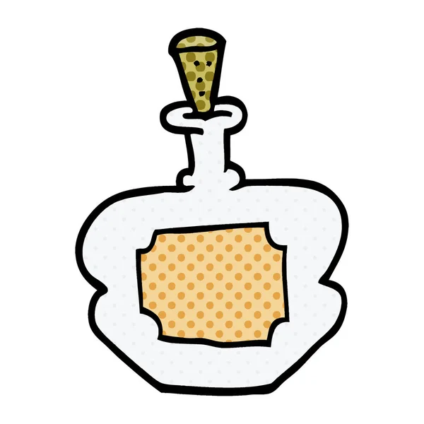 Cartoon Doodle Perfume Bottle — Stock Vector