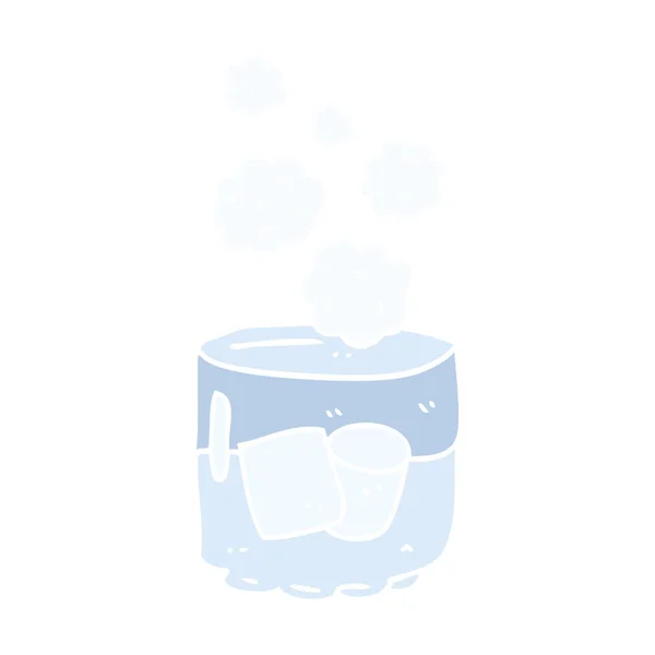 Плоска Кольорова Ілюстрація Горілки Льоду — стоковий вектор