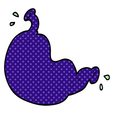 çizgi film doodle organ, vektör