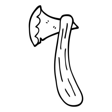 çizim karikatür balta