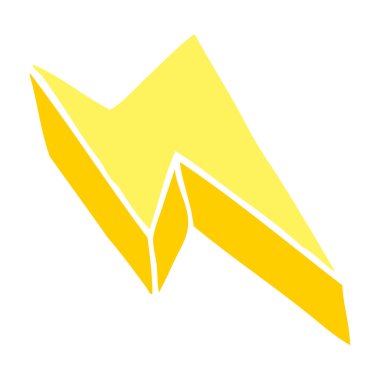 çizgi film doodle dekoratif şimşek