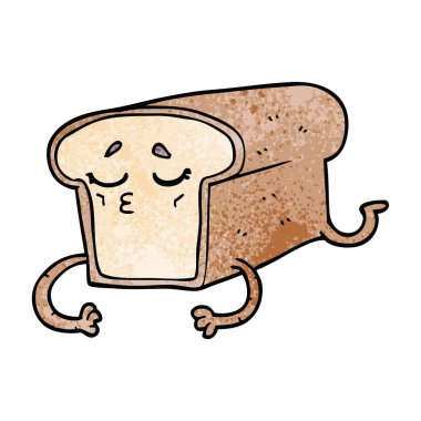 çizgi film doodle somun ekmek