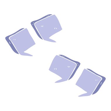 tırnak işaretleri düz renkli çizimi