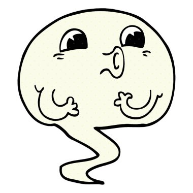 korkunç çizgi film doodle hayalet