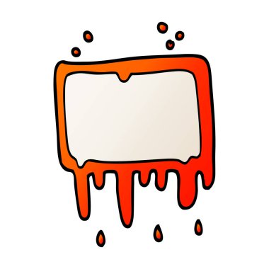 çizgi film doodle kanlı afiş