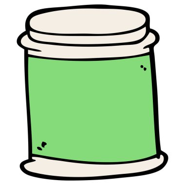 çizgi film doodle vitamini tencere