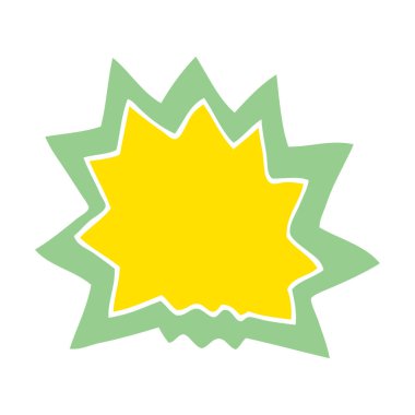 çizgi film doodle patlama, vektör çizim