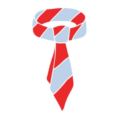 çizgi film doodle kravat, vektör çizim