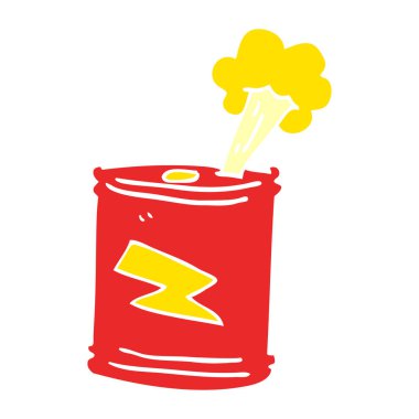 çizgi film doodle gazlı içecekler olabilir