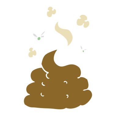 Brüt kaka düz renkli çizimi