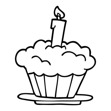 çizim karikatür Doğum günü pastası