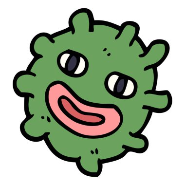 çizgi film doodle komik mikrop