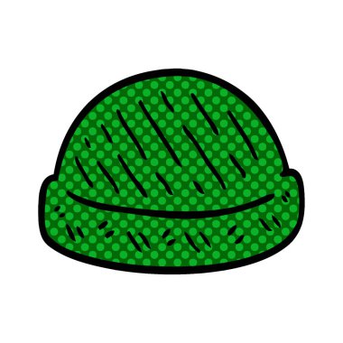 çizgi film doodle kış şapka