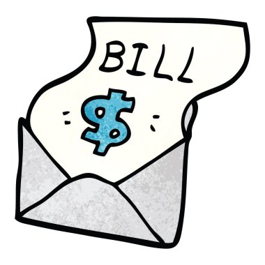 çizgi film doodle borç bill