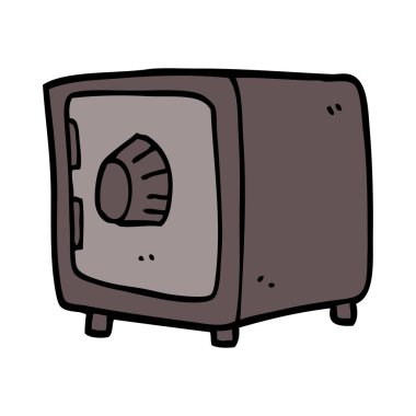 çizgi film doodle güvenli, vektör çizim