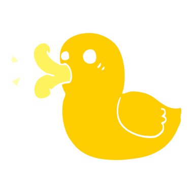 çizgi film doodle lastik ördek