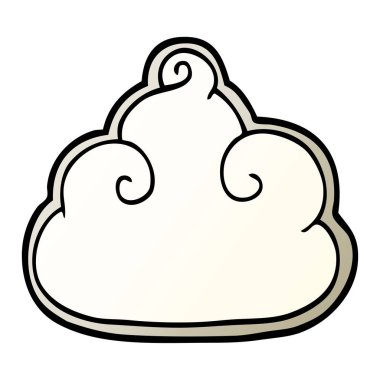 çizgi film doodle bulut sembolü