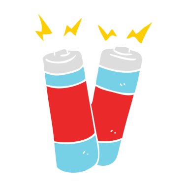 düz renk pil gösterimi