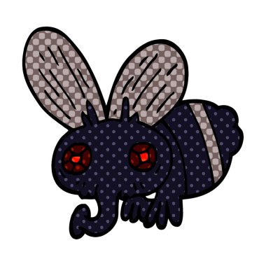 bir sineğin karikatür doodle