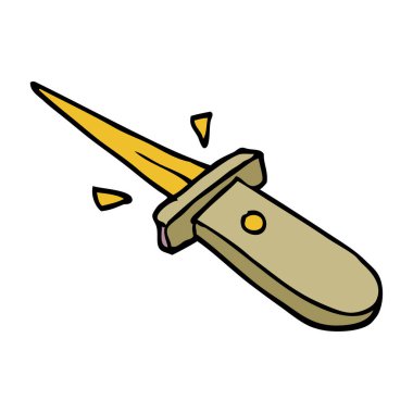 çizgi film flick bıçak doodle