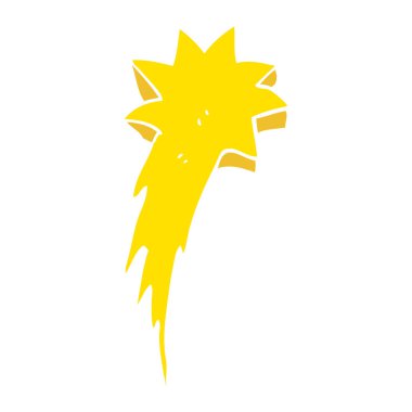 düz renk kayan yıldız simgesinin resmi